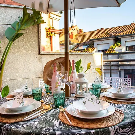 Bienvenido A Laperla Premium, Exclusivo Atico Con Vistas En El Corazon De Rias Baixas 桑亨霍