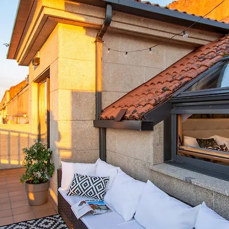 Bienvenido A Laperla Premium, Exclusivo Atico Con Vistas En El Corazon De Rias Baixas * 桑亨霍