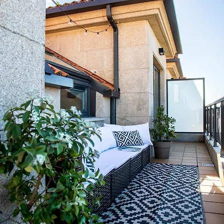 Bienvenido A Laperla Premium, Exclusivo Atico Con Vistas En El Corazon De Rias Baixas 桑亨霍