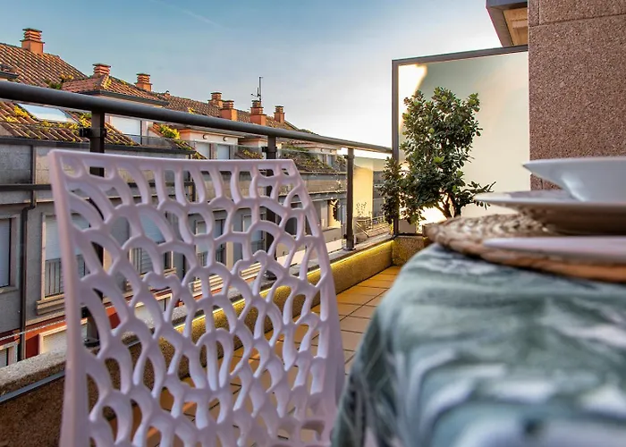 Bienvenido A Laperla Premium, Exclusivo Atico Con Vistas En El Corazon De Rias Baixas